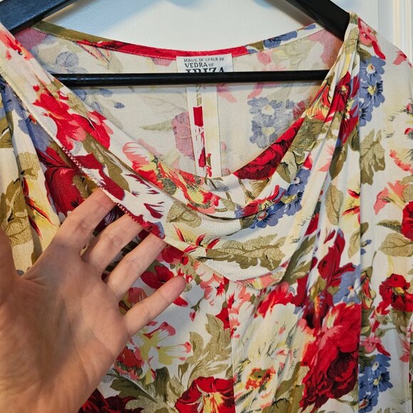 Beautiful Vintage Floral Spanish Designer Sundress - Picture 3 of 12